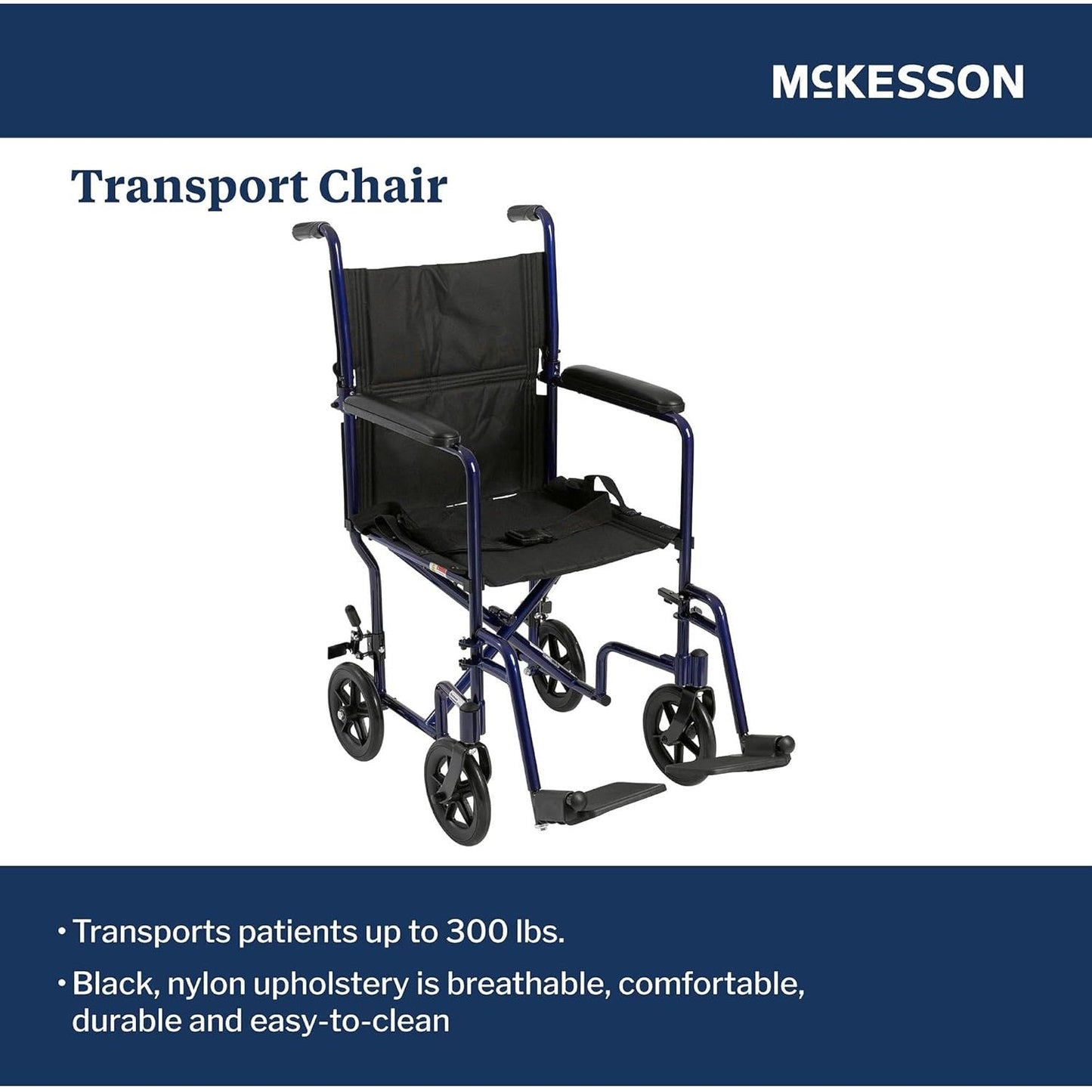 McKesson Lightweight Aluminum Transport Chair