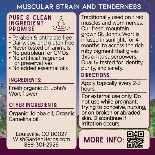 St. John’s Wort Oil Soothe & Recover