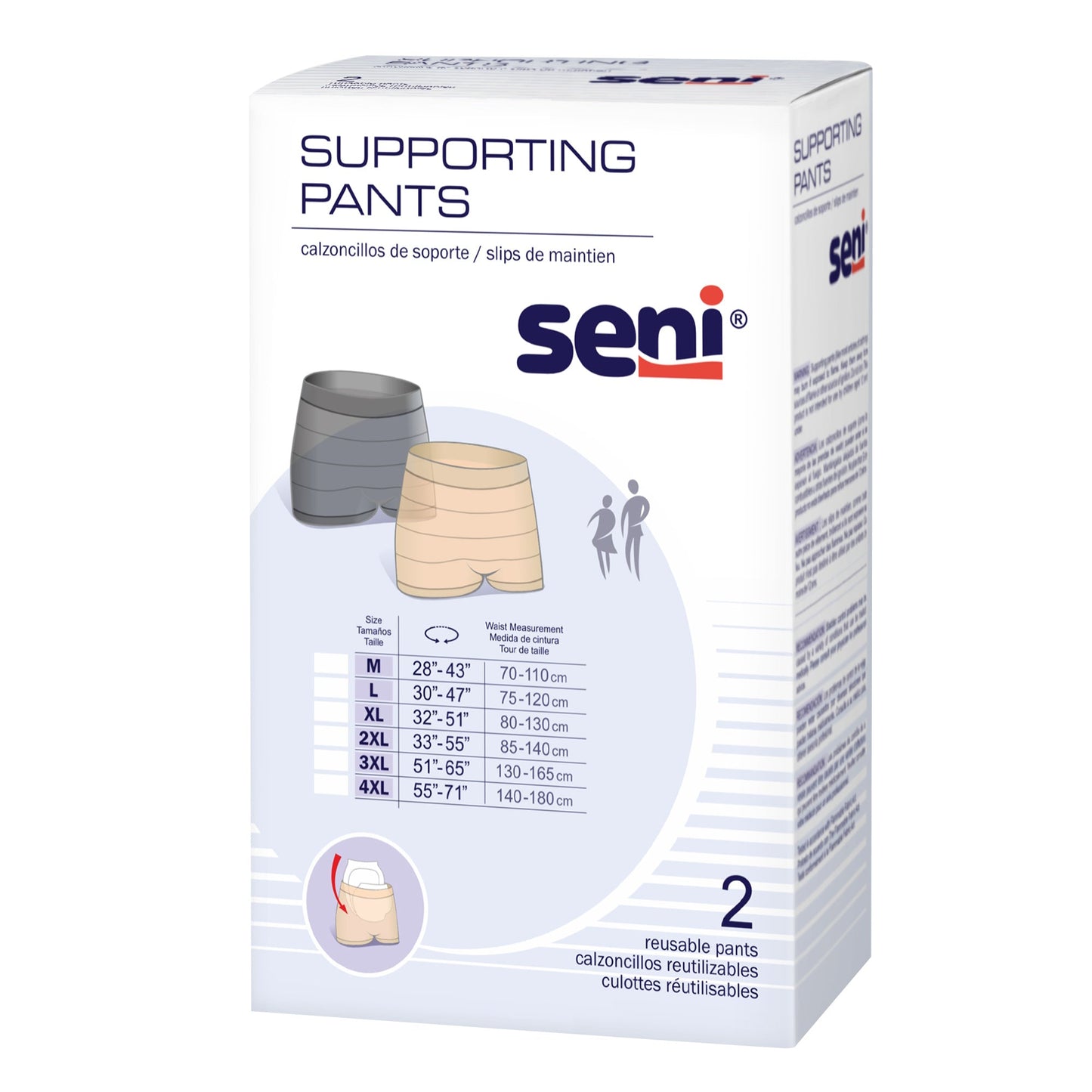 Seni Knit Incontinence Supporting Pants, Reusable