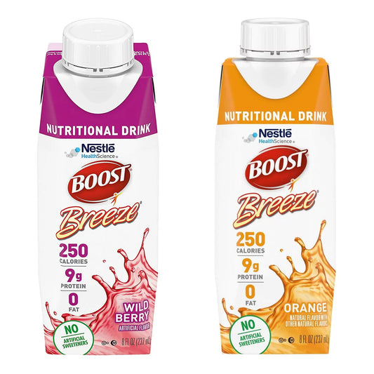 Nestle Boost Breeze, Variety Pack, 8 oz carton, CS/24