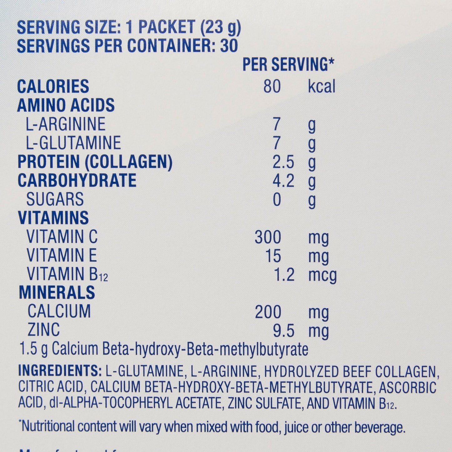 Juven Therapeutic Nutrition Drink Mix, Unflavored