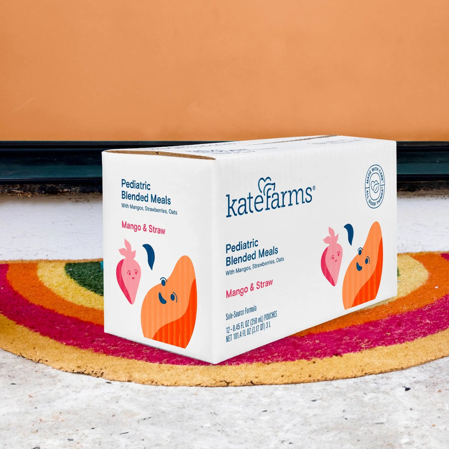 Kate Farms Pediatric Blended Meals, Mango & Strawberry, CS/12
