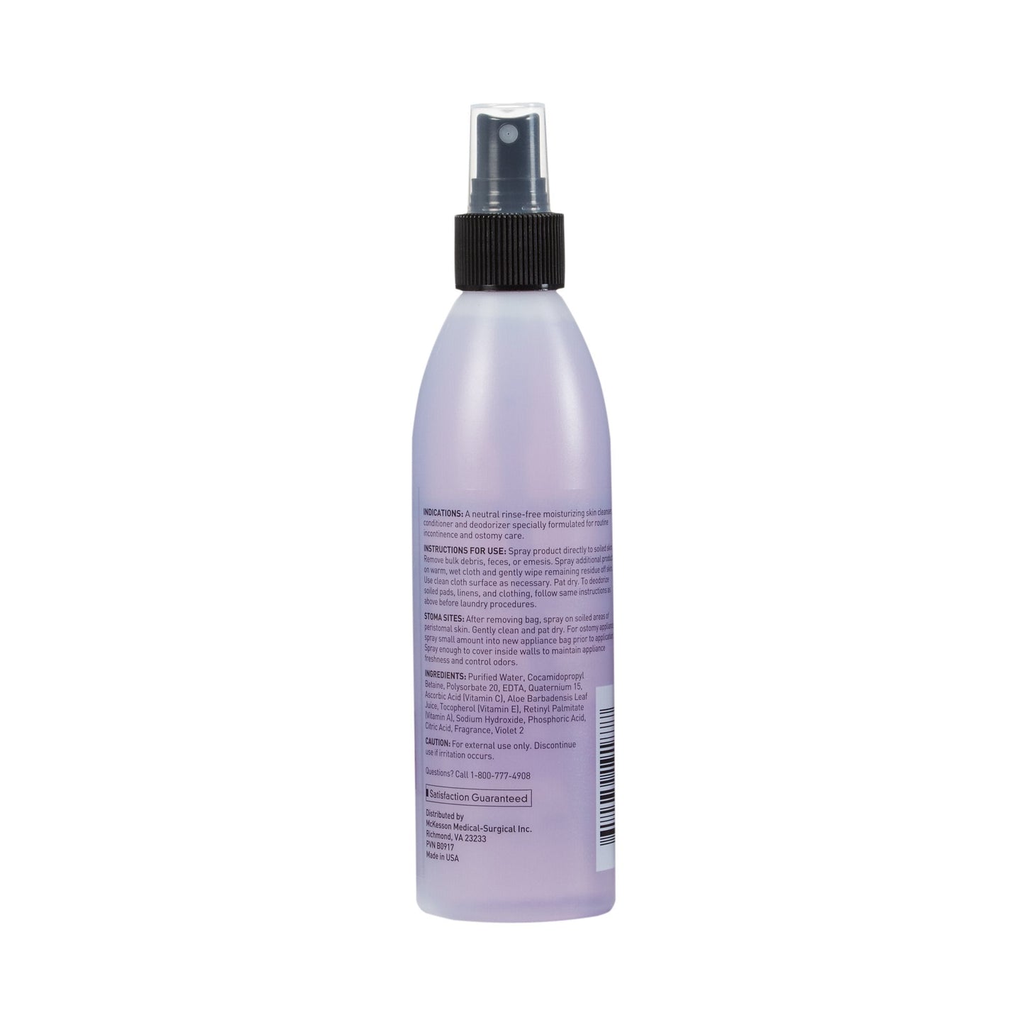McKesson Rinse-Free Perineal Wash, 8 oz Pump Bottle, Fresh Scent