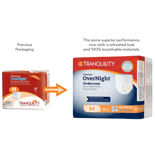 Tranquility Premium OverNight Disposable Absorbent Underwear