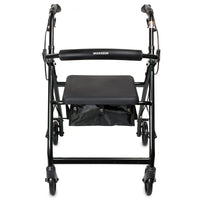 McKesson Lightweight 4 Wheel Rollator Walker, Black