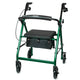 McKesson Lightweight 4 Wheel Rollator Walker, Green