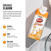 Nestle Boost Breeze, Orange, 8 oz carton, CS/24