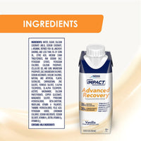 Nestle Impact Advanced Recovery Immunonutrition Drink, Vanilla, CS/10