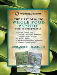Nourish Pediatric Peptide Organic Tube Feeding Formula and Oral Supplement, Unflavored