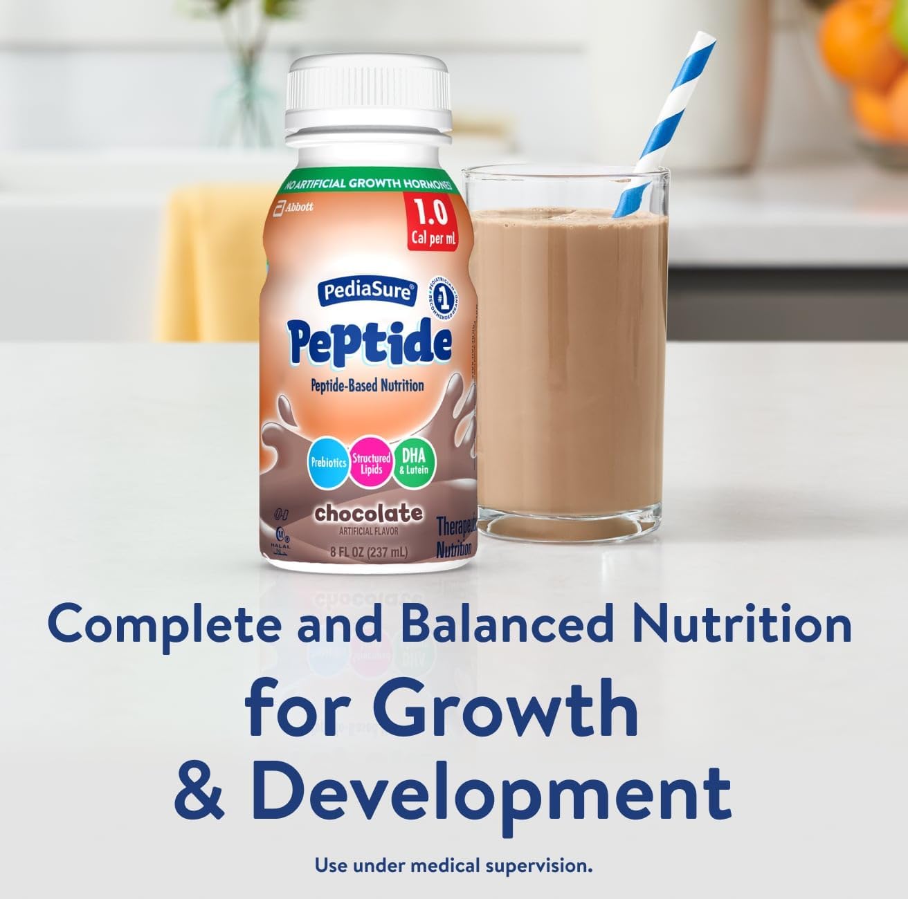 PediaSure Peptide 1.0 Cal, Chocolate, 24/CS