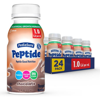 compare product PediaSure Peptide 1.0 Cal, Chocolate, 24/CS