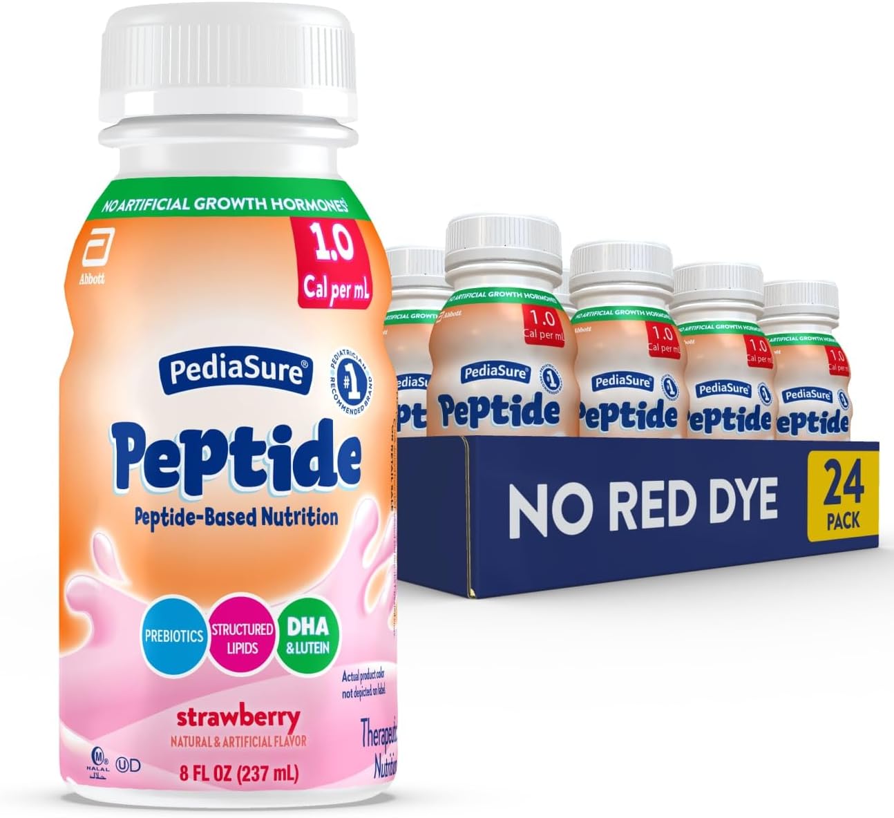 PediaSure Peptide 1.0 Cal, Strawberry, 24/CS