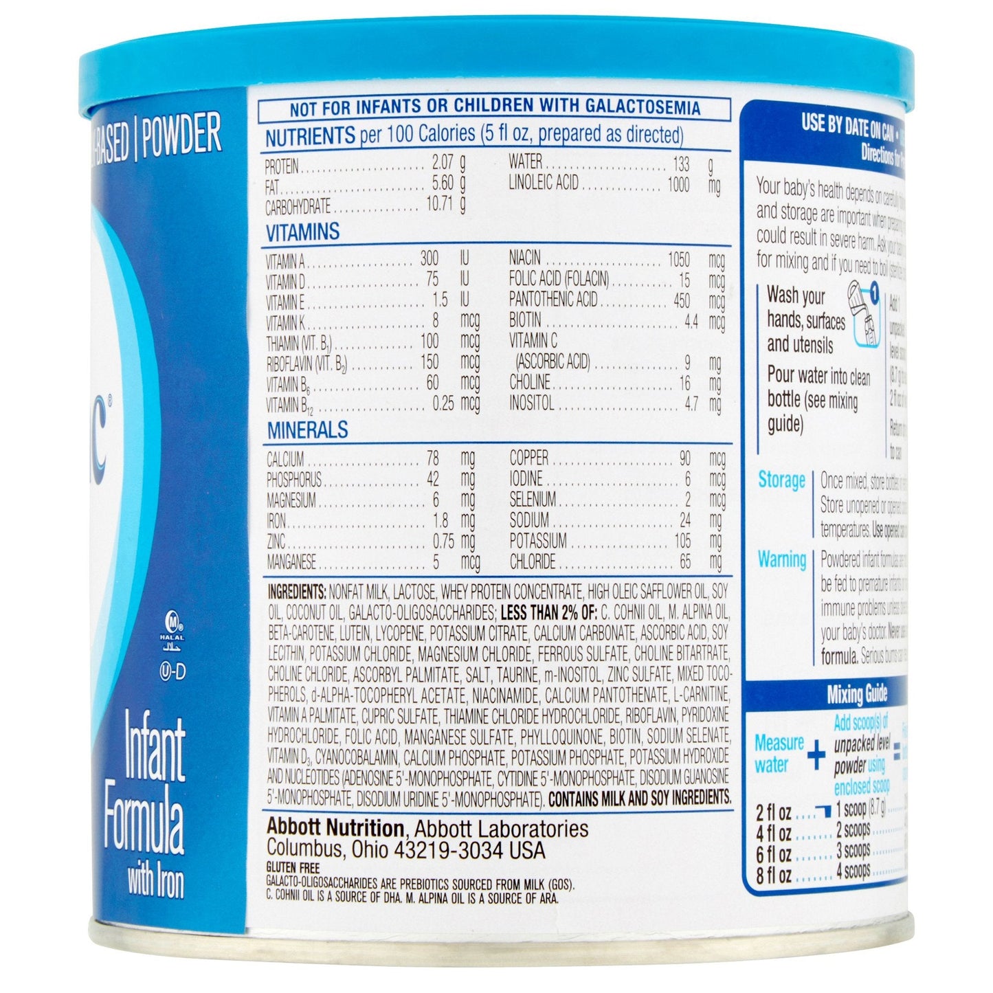 Similac Advance Infant Formula with Iron, Baby Formula, Powder, 12.4 oz Can
