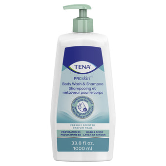 compare product TENA ProSkin Body Wash & Shampoo Fragrance Free