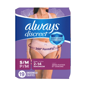 compare product Always Discreet Maximum Protection Underwear for Women