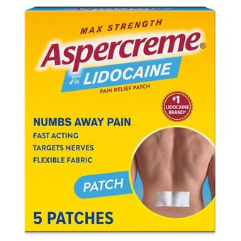 compare product Aspercreme Max Strength Lidocaine Pain Relief Patch