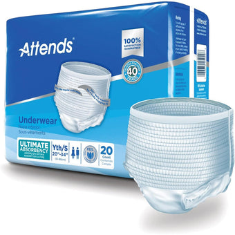 compare product Attends Youth Underwear, Ultimate Absorbency