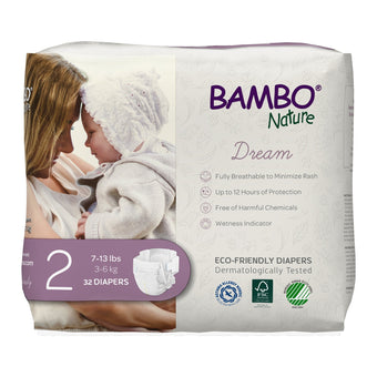 compare product Bambo Nature Dream Eco-Friendly Baby Diapers, Size 2