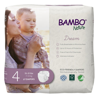compare product Bambo Nature Dream Eco-Friendly Baby Diapers, Size 4