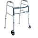 BodyMed 2 Button Folding Walker w/ Wheels