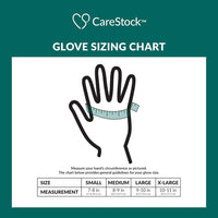 CareStock Nitrile Exam Gloves, Textured Fingertips, Blue