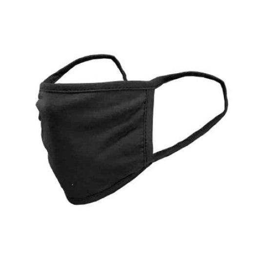 Cloth Face Mask, Reusable, One Size Fits Most, Black (3 pack)