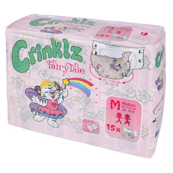compare product Crinklz Printed Adult Diapers w/ Plastic Backing, Fairy Tale Print