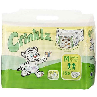 compare product Crinklz Printed Adult Diapers w/ Plastic Backing, Original Print