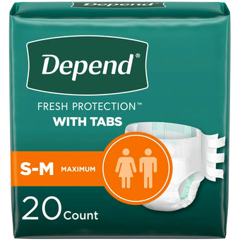 compare product Depend Maximum Protection Briefs with Tabs