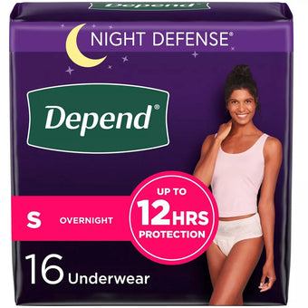 compare product Depend Night Defense Overnight Underwear for Women