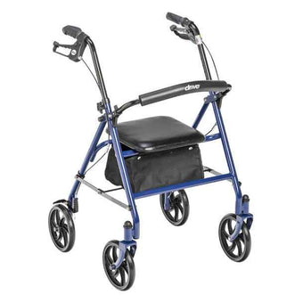 compare product Drive Four Wheel Rollator Walker w/ Fold-Up Removable Back Support