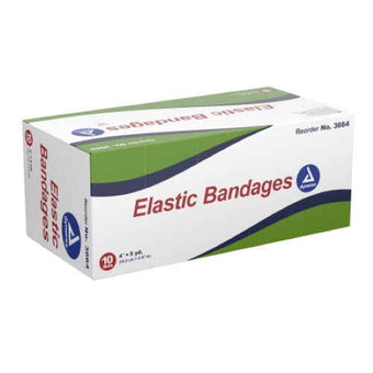 compare product Dynarex Elastic Bandage, Clip Detached Closure, 4 in x 5 yd Roll, Non-Sterile