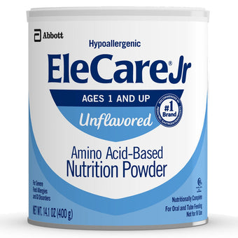 compare product EleCare Jr Amino Acid-Based Nutrition Powder, Unflavored, 14.1 oz Can