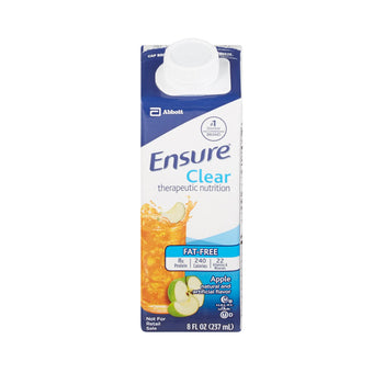 compare product Ensure Clear Therapeutic Nutrition Drink, Apple, 8 oz Carton, CS/24