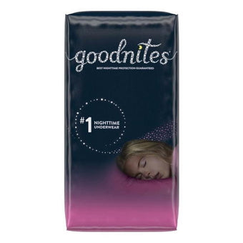 compare product GoodNites Youth NightTime Underwear, Girls