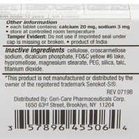 Health Star Senna-S Laxative Plus Stool Softener, 60 ct Bottle
