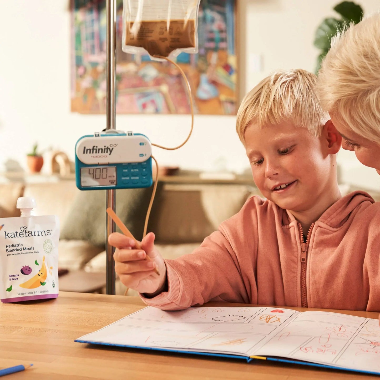 Kate Farms Pediatric Blended Meals, Banana & Blueberry, CS/12