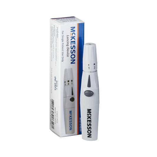 McKesson Adjustable Depth Lancing Device, Spring-Loaded Trigger Button