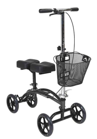 compare product McKesson Dual Pad Steerable Knee Walker with Basket