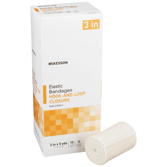 compare product McKesson Elastic Hook & Loop Bandage, 3 in x 5 yd Roll, Non-Sterile