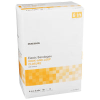McKesson Elastic Hook & Loop Bandage, 6 in x 5 yd Roll, Non-Sterile