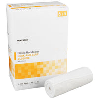 McKesson Elastic Hook & Loop Bandage, 6 in x 5 yd Roll, Non-Sterile