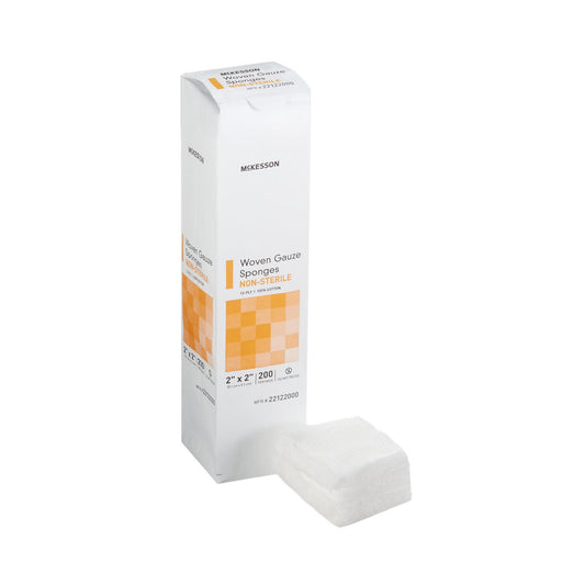 McKesson Gauze Sponge, 12-Ply, 2x2 Inch Square, Non-Sterile