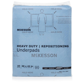 compare product McKesson Heavy-Duty Repositioning Underpads