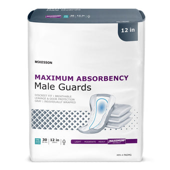 compare product McKesson Male Guards, Maximum Absorbency