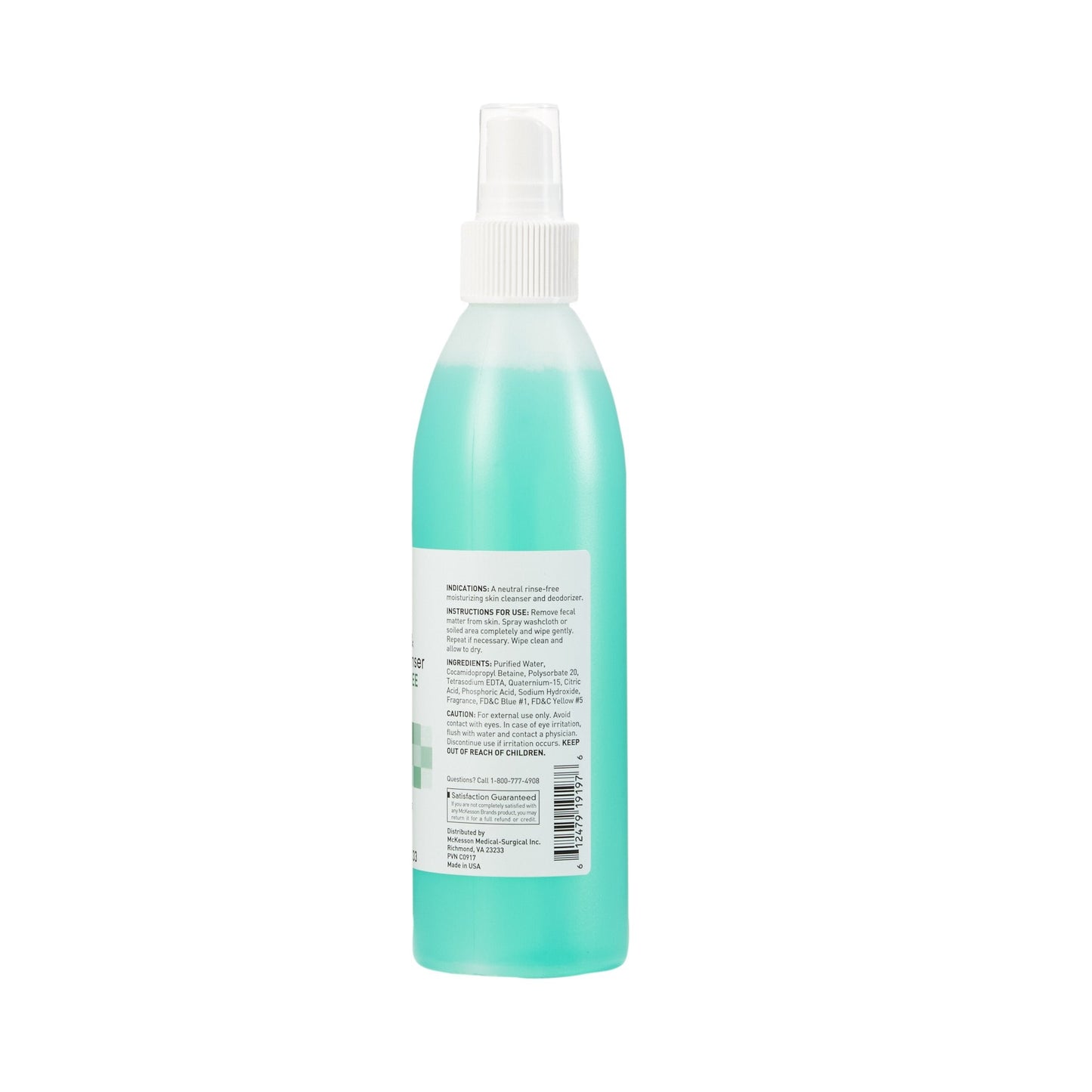 McKesson Rinse-Free Perineal Wash, 8 oz Pump Bottle, Herbal Scent