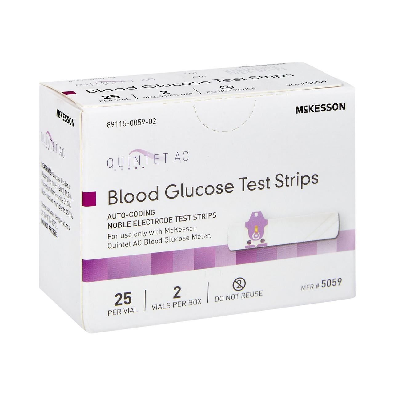 McKesson QUINTET AC Test Strips, 50 ct