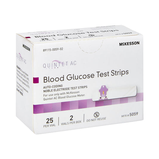 McKesson QUINTET AC Test Strips, 50 ct