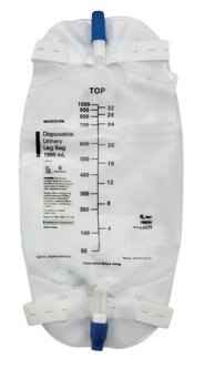 compare product McKesson Urinary Leg Bag with Anti-Reflux Valve, 1000 mL