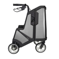 Motivo Tour Rolling Walker with Seat, Backrest, Storage - Upright Rollator, 300 lbs